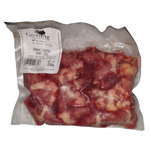Organic Chicken Hearts 300g - healthy raw food for dogs and cats