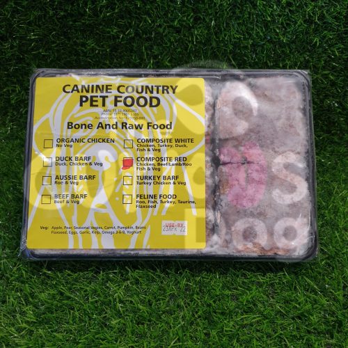 Image of Canine Country Composite Red BARF Portion Trays 1kg